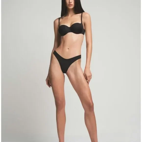 NEW SKIMS Ultimate Push-Up Balconette Bra in Onyx Black 36B NWT - Picture 3 of 4